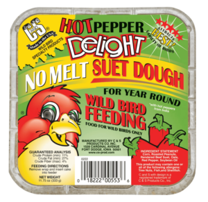 C&S Hot Pepper Delight No-Melt Suet Dough 